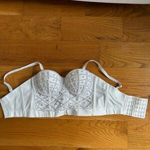 White Lace Bustier